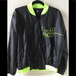 Vintage Lagerfeld Photo Blouson Jacket Black Neon
